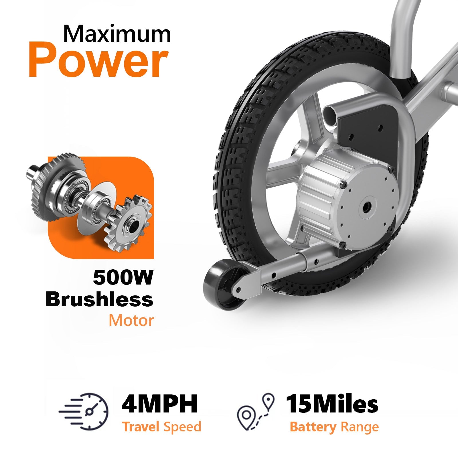 Lightweight Foldable Power Chair with 2 Batteries