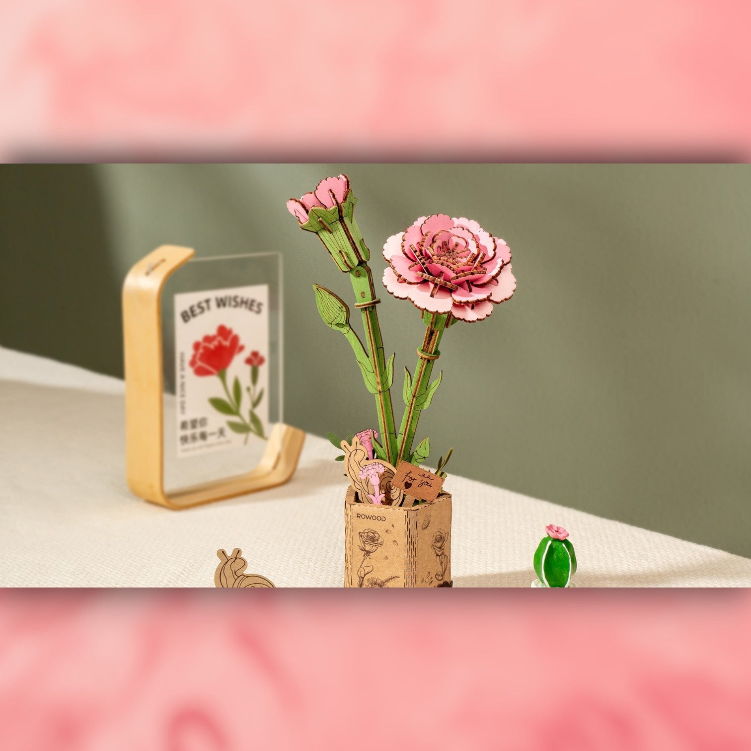 DIY Flower - Pink Carnation - Truemartstore