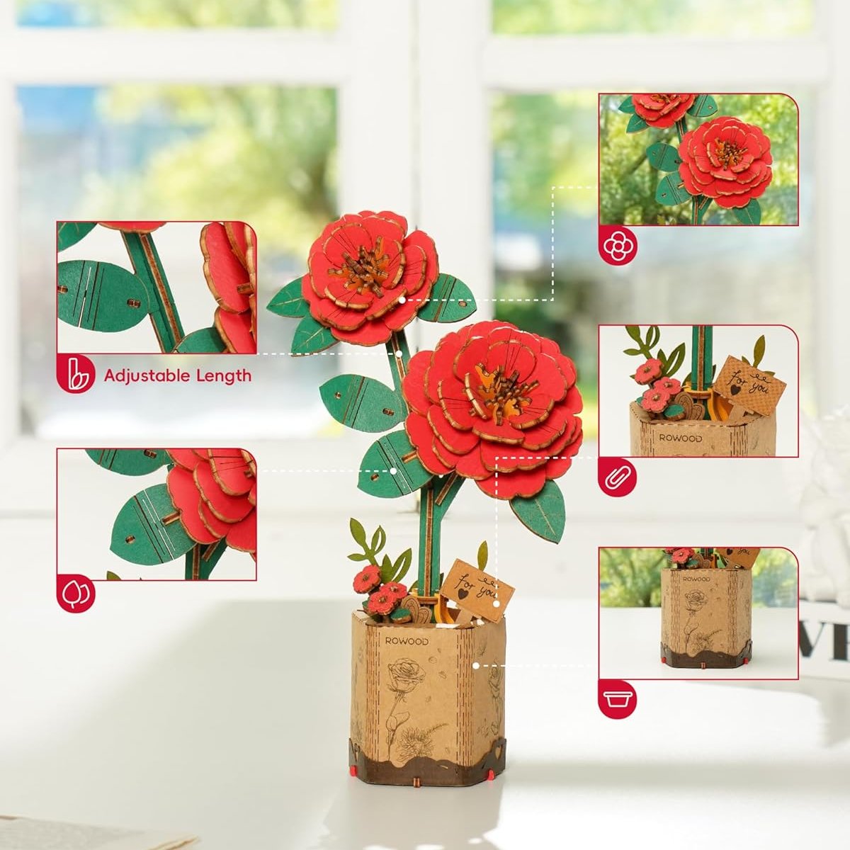 DIY Flower - Red Camellia - Truemartstore