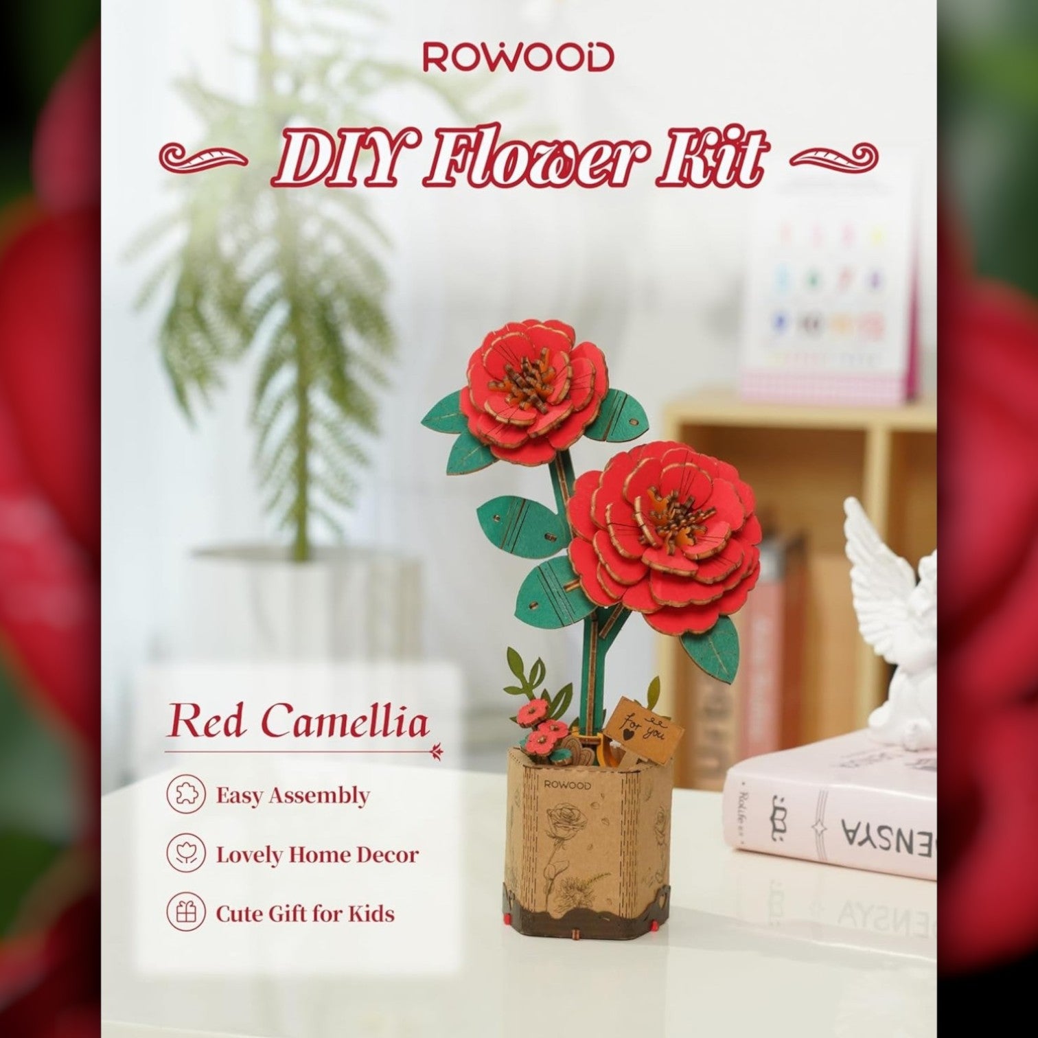 DIY Flower - Red Camellia - Truemartstore