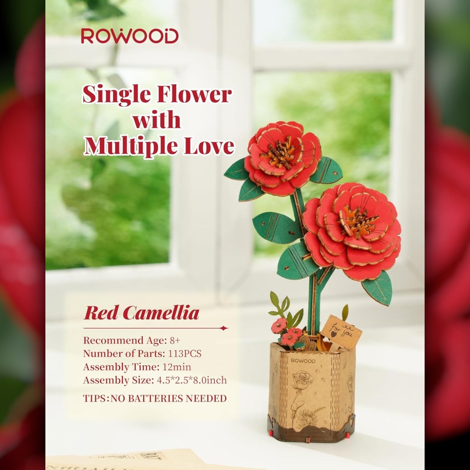 DIY Flower - Red Camellia - Truemartstore