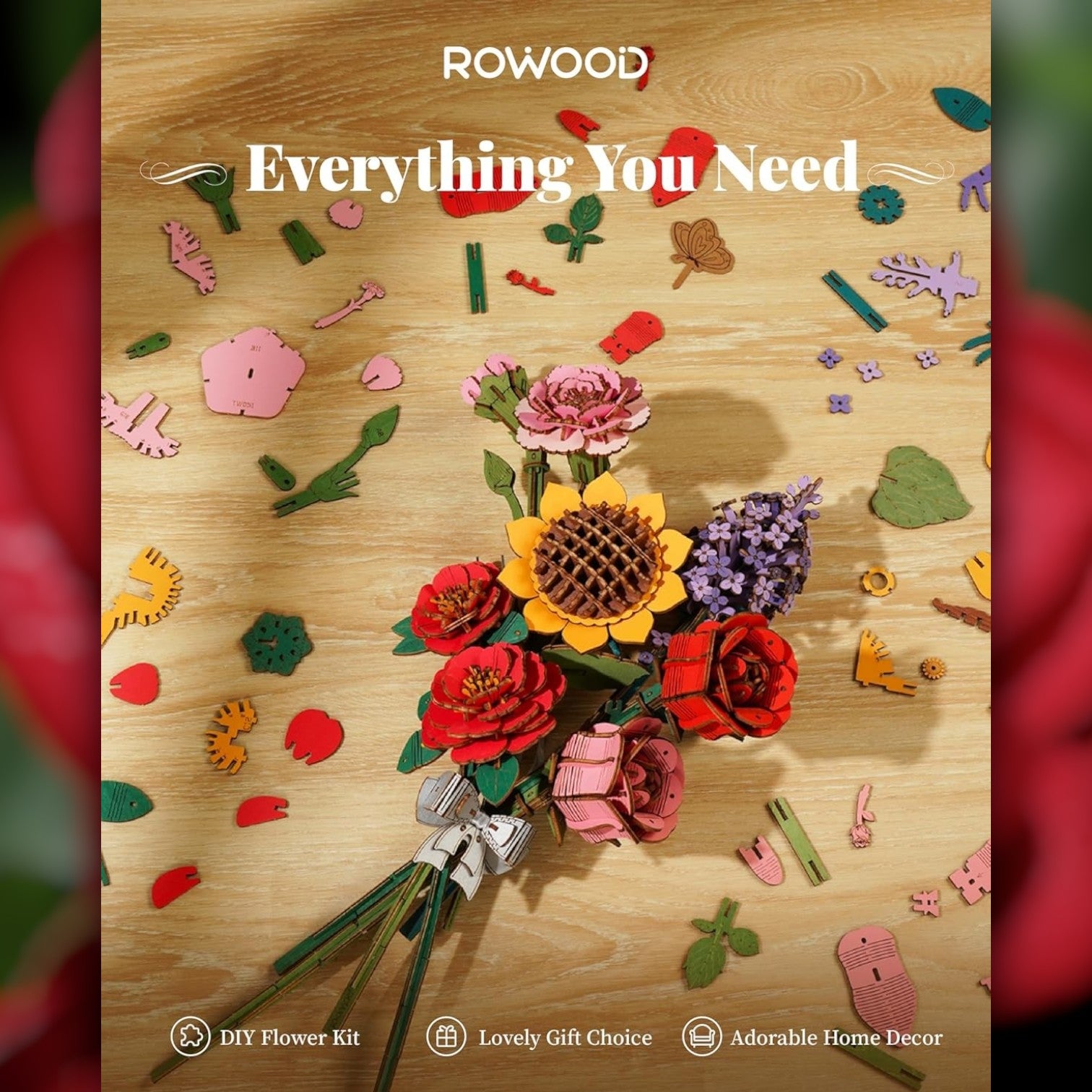 DIY Flower - Red Camellia - Truemartstore