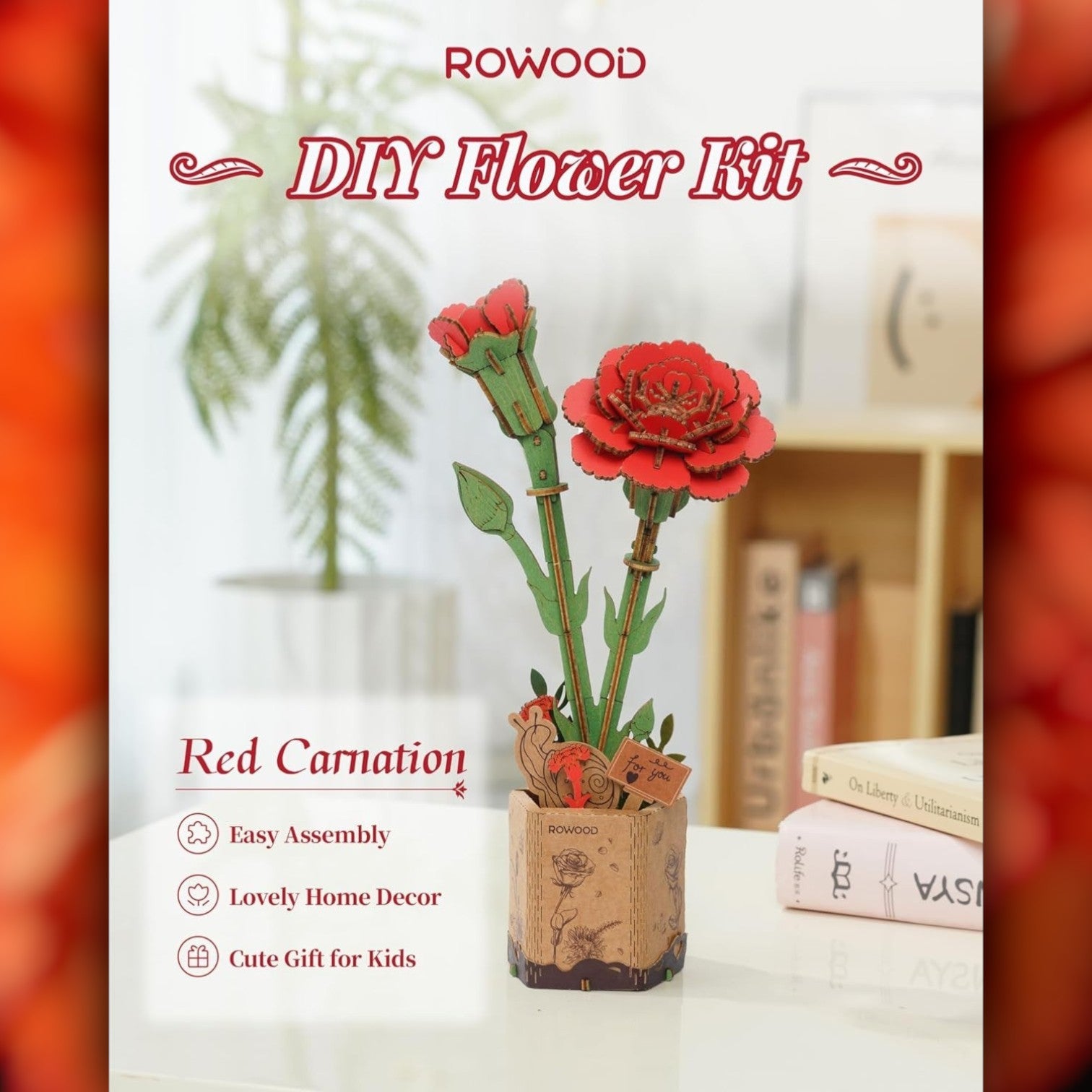 DIY Flower - Red Carnation - Truemartstore