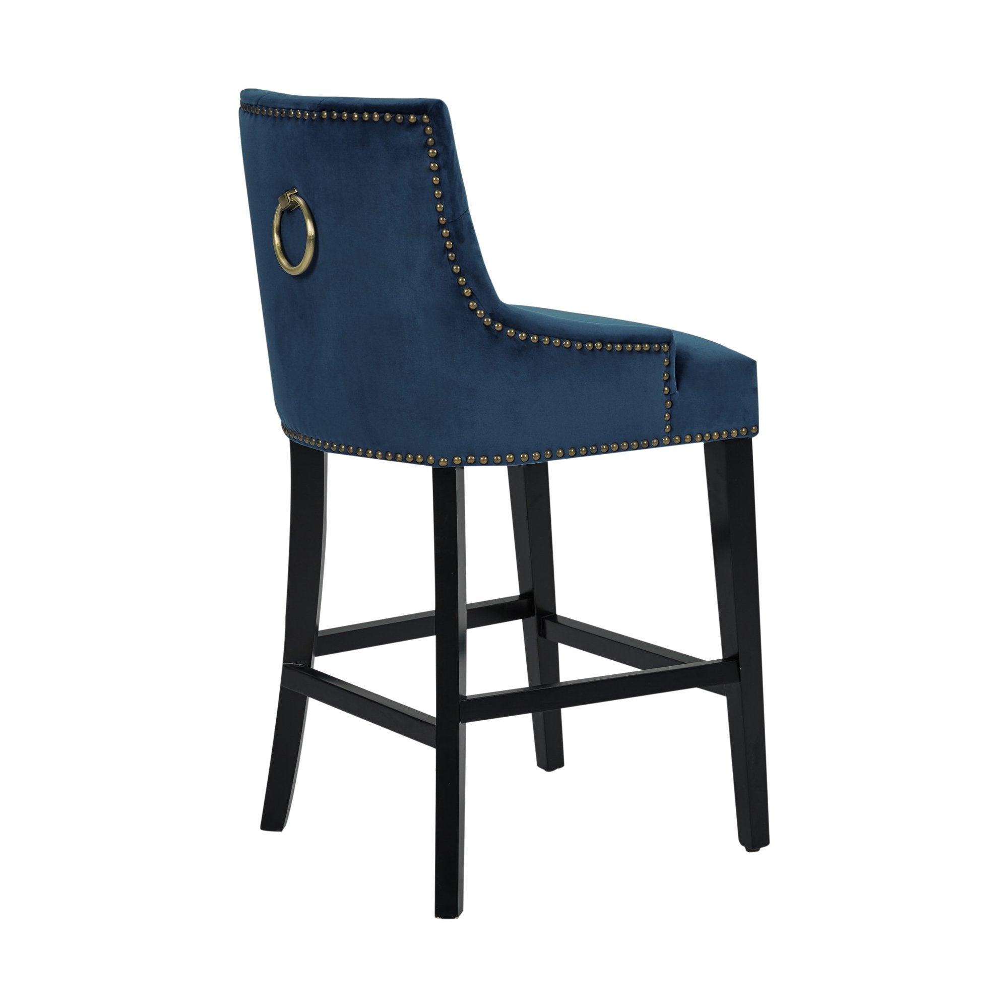 Leigh Velvet Counter Stool Chair - Truemartstore
