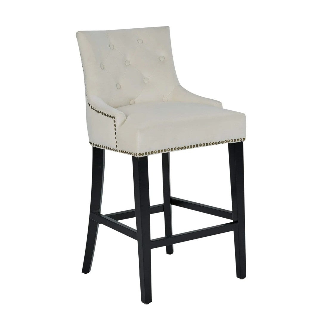 Leigh Velvet Counter Stool Chair - Truemartstore
