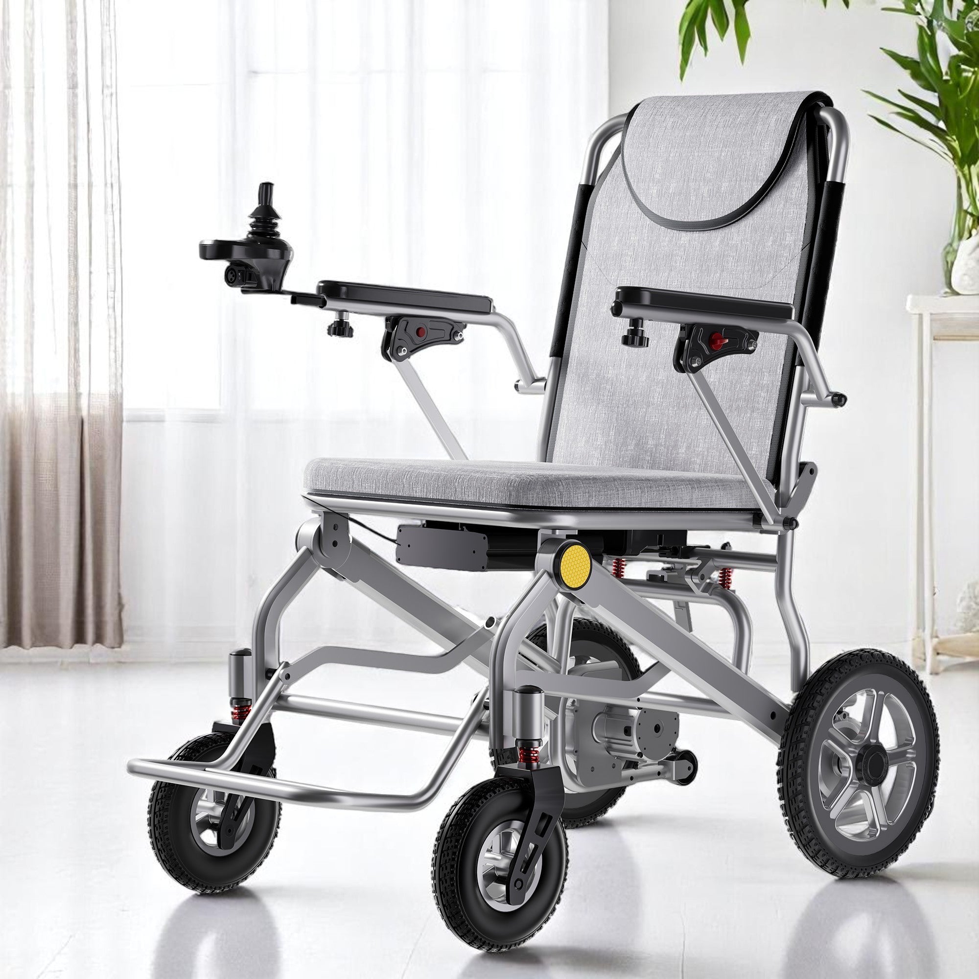 Lightweight Foldable Power Wheelchair with 2 Batteries