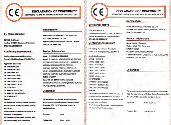 Lightweight Foldable Power Chair with 2 Batteries