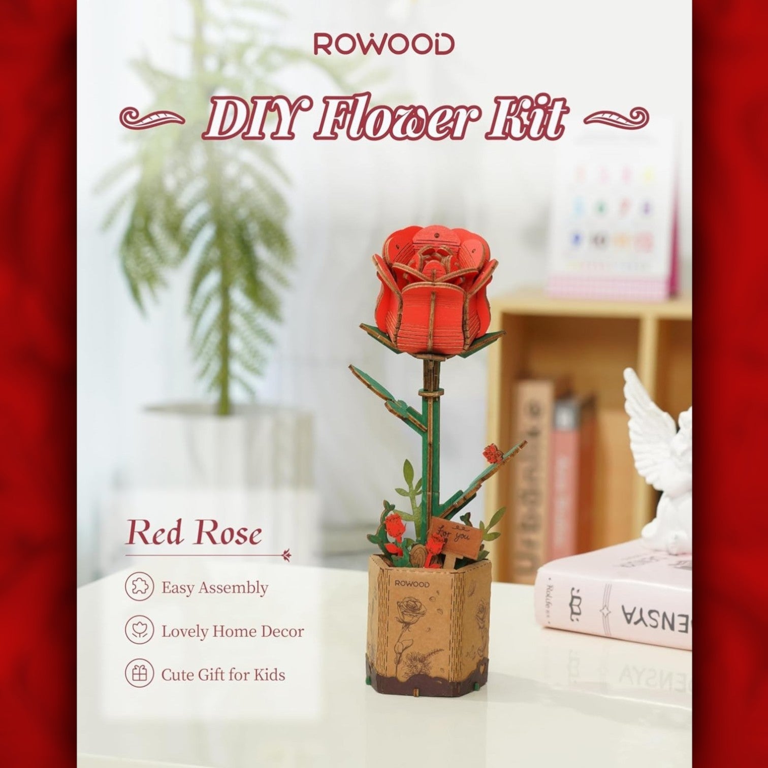DIY Flower - Red Rose - Truemartstore
