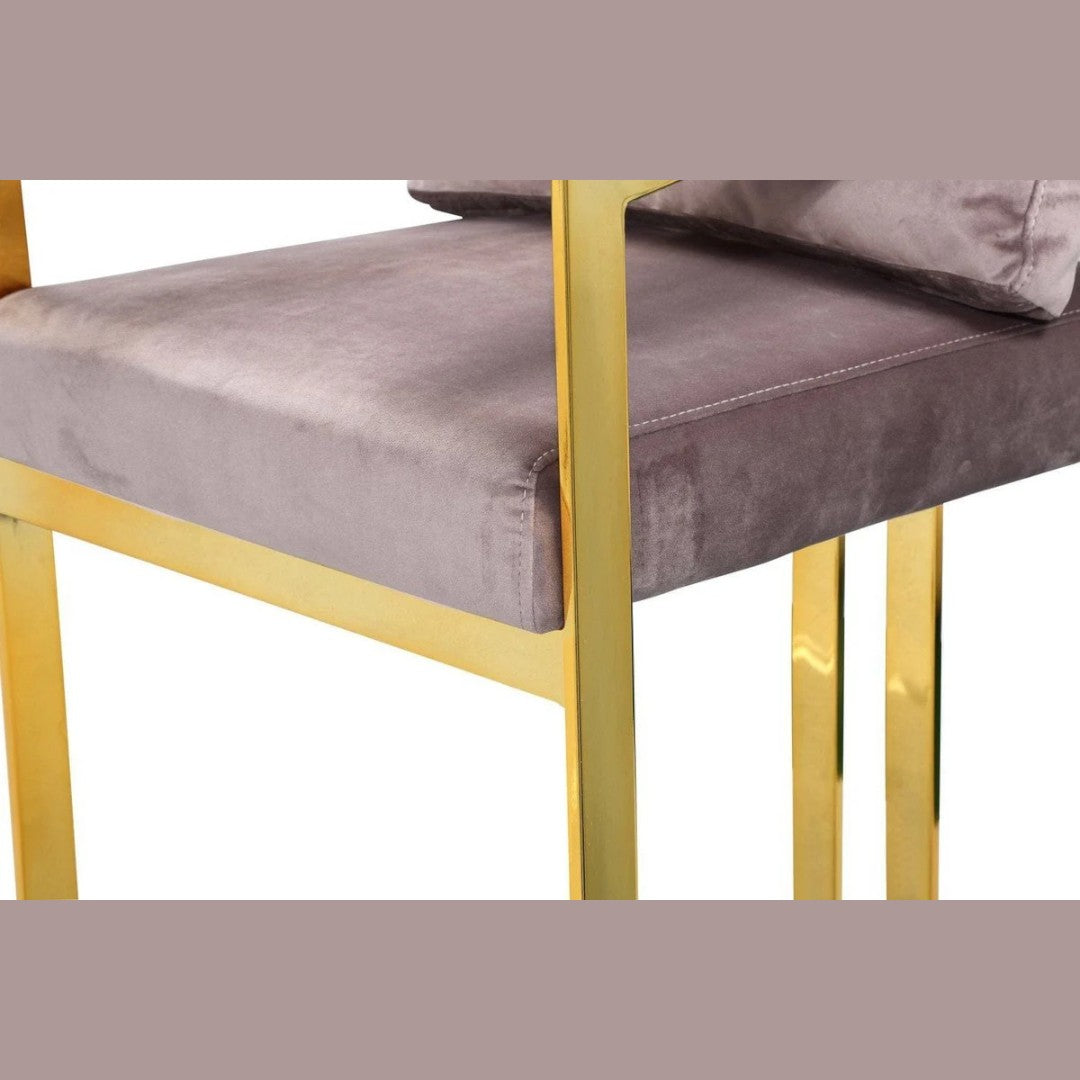 Lola Velvet Counter Stool Chair - Truemartstore