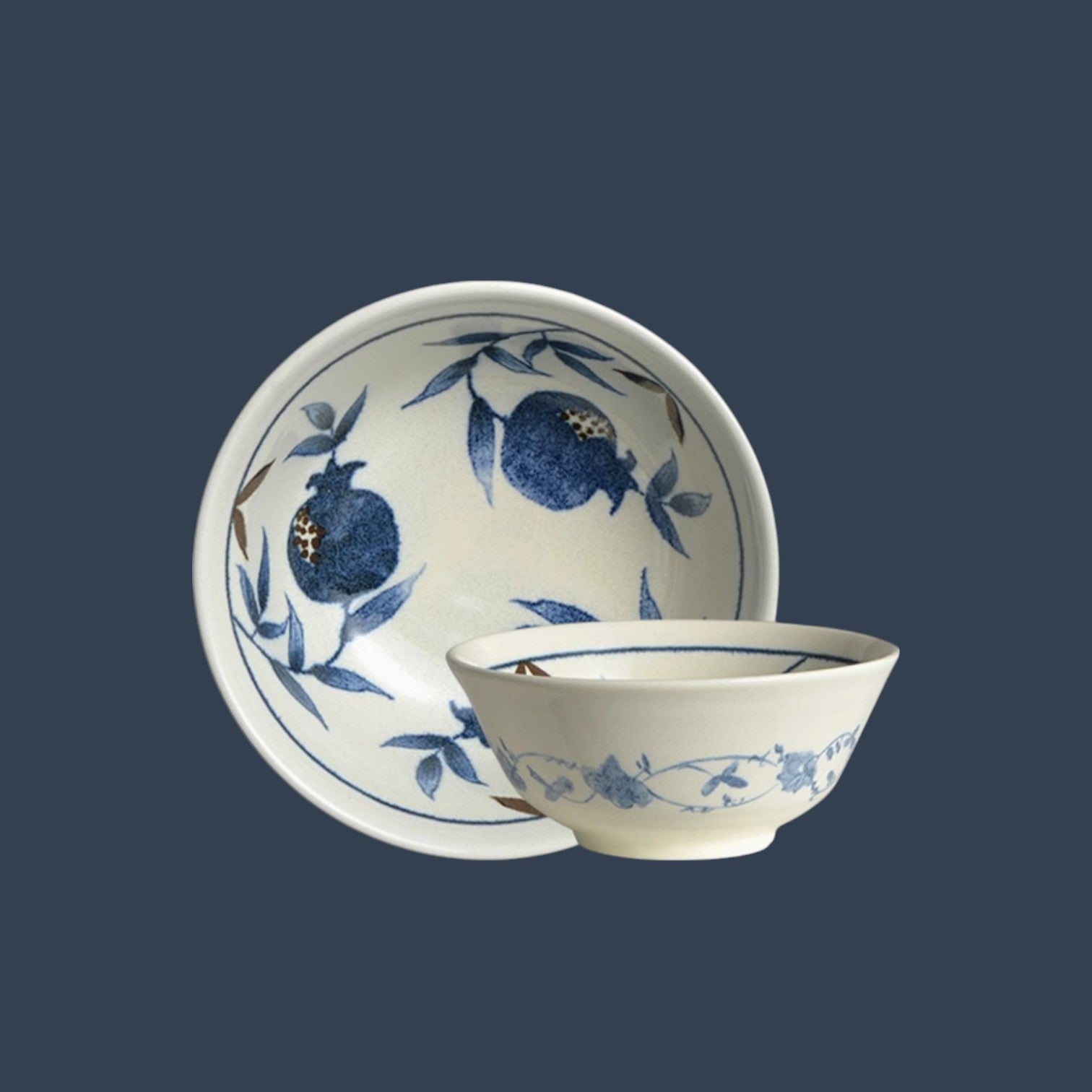 Indigo Pomegranate Dinnerware - Truemartstore