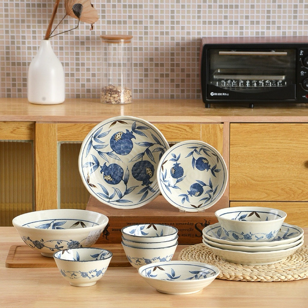 Indigo Pomegranate Dinnerware