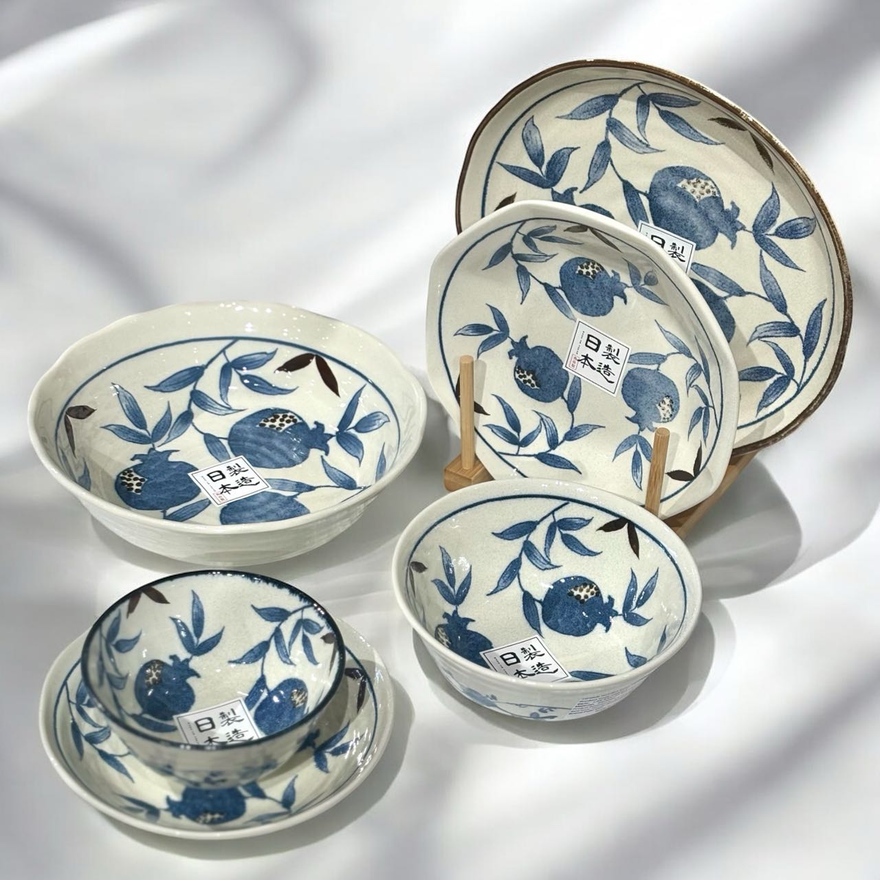 Indigo Pomegranate Dinnerware - Truemartstore