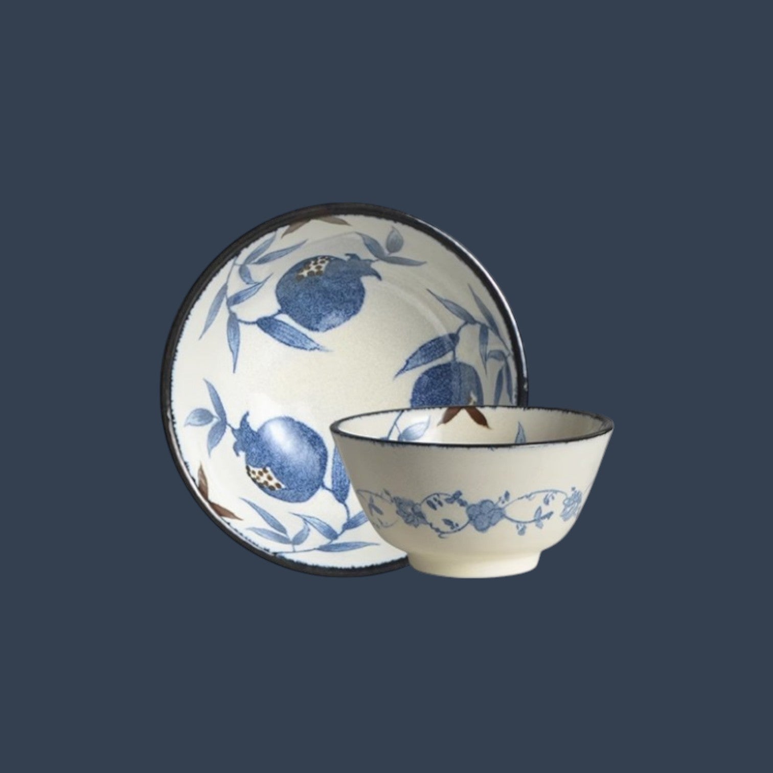 Indigo Pomegranate Dinnerware - Truemartstore