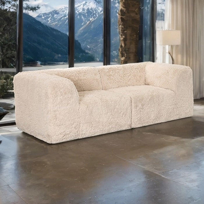 Nappo Fluffy Loveseat - Beige