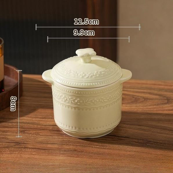 Embossed Cream Stew Cup