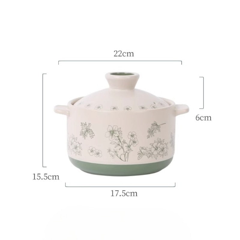 Botanic Glaze Ceramic Pot