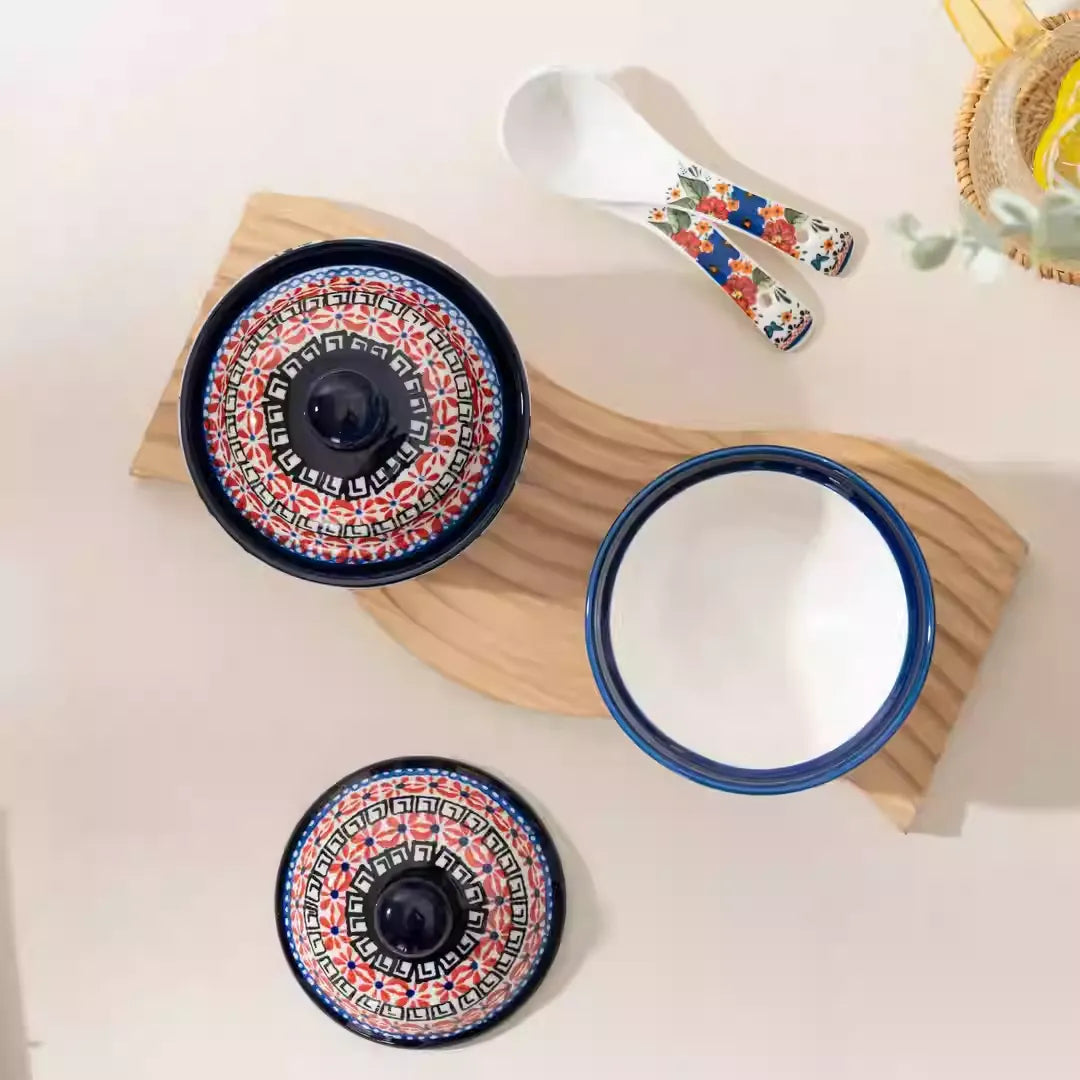 Floral Pattern Stew Cup