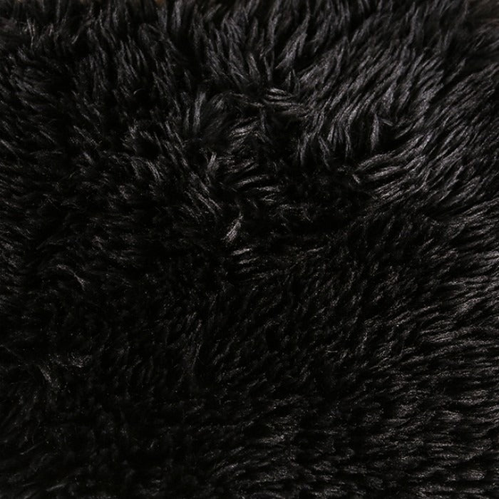 Nappo Fluffy Loveseat - Black