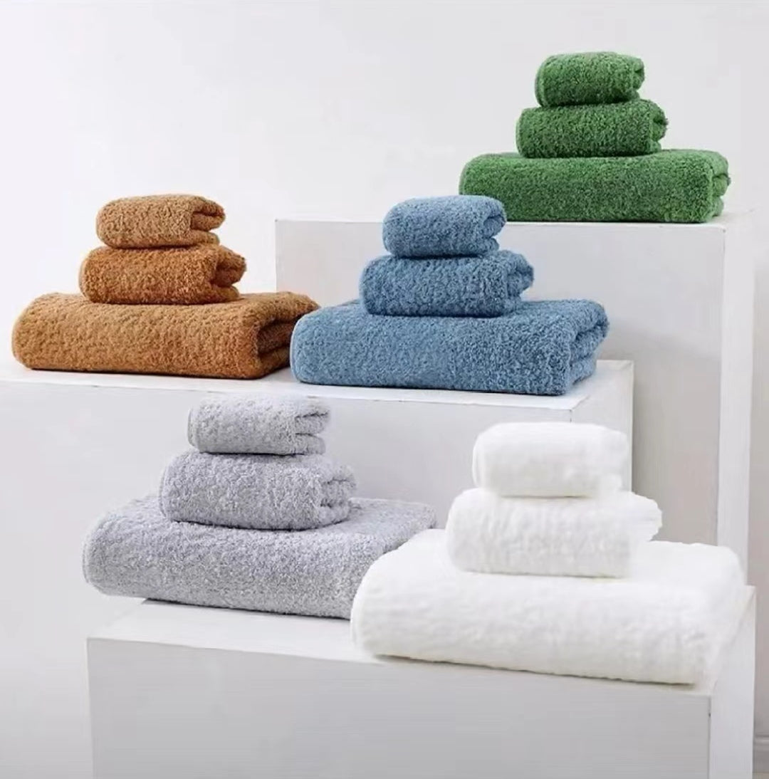 Luxury Thick Cotton Towel Set